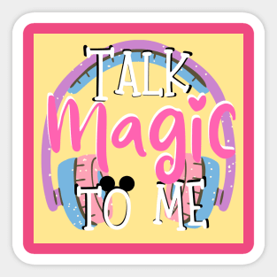 Talk Magic to Me Headphones Sticker